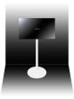 White Vebos TV stand XS extra view 3