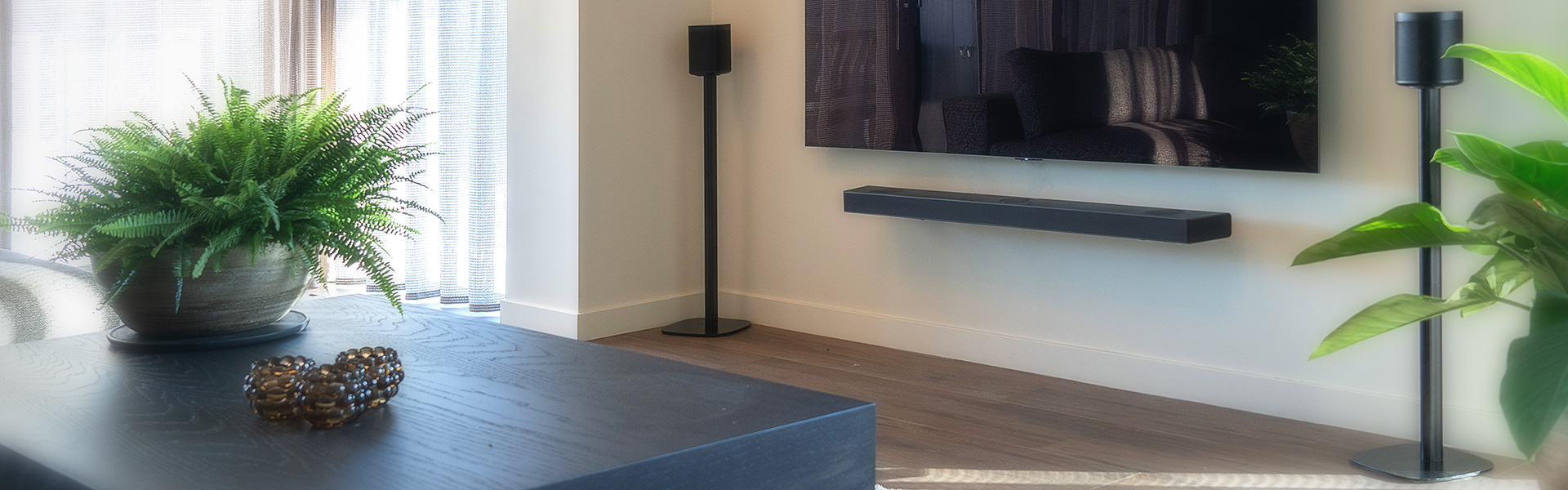 Stylish TV stands, speaker stands and wall brackets